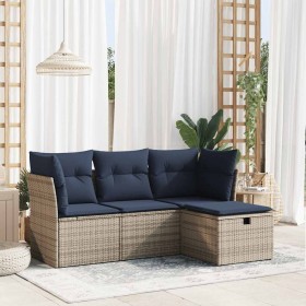 Comprar Set de sofás de jardín 4 pzas y cojines