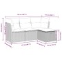 Set de sofás de jardín 4 pzas y cojines ratán sintético gris by , Garden sets - Ref: Foro24-3325257, Price: 308,88 €, Discoun...