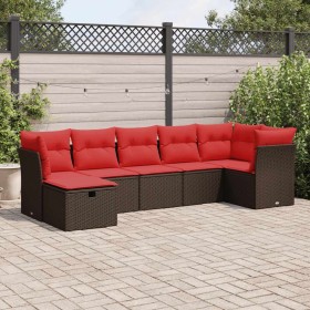 Comprar Juego de sofás de jardín 7 piezas con