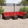 Set de sofás de jardín 9 pzas y cojines ratán sintético marrón | Foro24.es | Tu tienda online para hogar, jardín y más Foro24.es