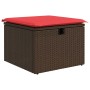 Set de sofás de jardín 9 pzas y cojines ratán sintético marrón | Foro24.es | Tu tienda online para hogar, jardín y más Foro24.es