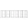 Outdoor galvanized steel dog kennel 14.52 m² by vidaXL, Dog kennels and fences - Ref: Foro24-3082286, Price: 901,91 €, Discou...