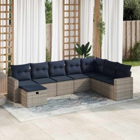 Set de sofás de jardín y cojines 8 piezas ratán sintético gris von , Gartensets - Ref: Foro24-3325437, Preis: 587,20 €, Rabat...