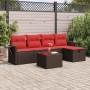 Set sofás de jardín 6 piezas y cojines ratán sintético marrón | Foro24.es | Tu tienda online para hogar, jardín y más Foro24.es