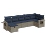 Set de sofás de jardín 7 pzas con cojines ratán sintético gris von , Gartensets - Ref: Foro24-3325507, Preis: 528,81 €, Rabat...