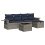 Set de muebles de jardín 6 pzas y cojines ratán sintético gris von , Gartensets - Ref: Foro24-3325477, Preis: 413,92 €, Rabat...