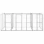 Outdoor galvanized steel dog kennel 9.68 m² by vidaXL, Dog kennels and fences - Ref: Foro24-3082284, Price: 594,05 €, Discoun...