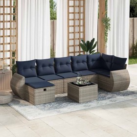 Set de sofás de jardín y cojines 8 piezas ratán sintético gris by , Garden sets - Ref: Foro24-3325617, Price: 595,11 €, Disco...