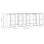Außenzwinger aus verzinktem Stahl, 12,1 m² von vidaXL, Hundehütten und Zäune - Ref: Foro24-3082285, Preis: 809,94 €, Rabatt: %
