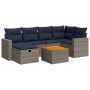 Set de sofás de jardín 7 pzas con cojines ratán sintético gris by , Garden sets - Ref: Foro24-3325792, Price: 489,38 €, Disco...