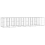 Galvanized steel outdoor kennel with roof 19.36 m² by vidaXL, Dog kennels and fences - Ref: Foro24-3082277, Price: 1,00 €, Di...
