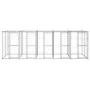 Außenstahlzwinger mit Dach 12,1 m² von vidaXL, Hundehütten und Zäune - Ref: Foro24-3082274, Preis: 852,08 €, Rabatt: %