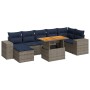 Set de sofás de jardín y cojines 8 piezas ratán sintético gris | Foro24.es | Tu tienda online para hogar, jardín y más Foro24.es