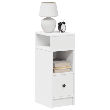 Mesillas de noche 2 uds con cajón blanco 25x31x66 cm by , Nightstands - Ref: Foro24-858615, Price: 80,86 €, Discount: %