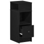 Mesillas de noche 2 uds con cajón negro 25x31x66 cm von , Nachttische - Ref: Foro24-858617, Preis: 91,43 €, Rabatt: %