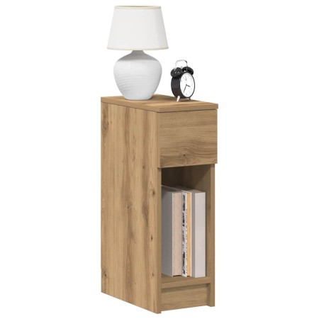 Mesillas de noche con cajón 2 uds roble artesanal 20x36x60 cm by , Nightstands - Ref: Foro24-858712, Price: 80,38 €, Discount: %
