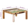 Solid recycled wood coffee table 80x80x40 cm by vidaXL, Coffee table - Ref: Foro24-338030, Price: 140,31 €, Discount: %