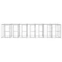 Galvanized steel outdoor kennel with roof 16.94 m² by vidaXL, Dog kennels and fences - Ref: Foro24-3082276, Price: 1,00 €, Di...