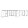 Galvanized steel outdoor kennel with roof 16.94 m² by vidaXL, Dog kennels and fences - Ref: Foro24-3082276, Price: 1,00 €, Di...