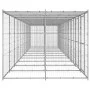 Outdoor-Zwinger aus verzinktem Stahl mit Dach, 26,62 m² von vidaXL, Hundehütten und Zäune - Ref: Foro24-3082280, Preis: 1,00 ...
