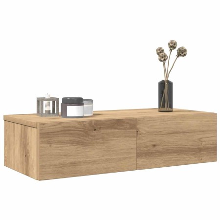 Estante de pared cajones madera contrachapada roble artesanal de , Estantes y estanterías - Ref: Foro24-859976, Precio: 44,52...