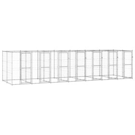 Außenzwinger aus verzinktem Stahl, 16,94 m² von vidaXL, Hundehütten und Zäune - Ref: Foro24-3082287, Preis: 1,00 €, Rabatt: %