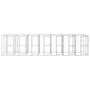 Galvanized steel outdoor kennel 16.94 m² by vidaXL, Dog kennels and fences - Ref: Foro24-3082287, Price: 1,00 €, Discount: %
