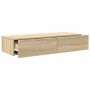 Estante de pared con cajones madera contrachapada roble sonoma by , Shelves and shelves - Ref: Foro24-859988, Price: 69,50 €,...