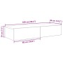 Estante de pared con cajones madera contrachapada roble sonoma by , Shelves and shelves - Ref: Foro24-859988, Price: 69,50 €,...