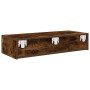 Estante de pared con cajones de madera contrachapada blanco de , Estantes y estanterías - Ref: Foro24-859981, Precio: 60,29 €...