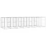 Perrera de exterior de acero galvanizado 16,94 m² de vidaXL, Casetas y cercados para perros - Ref: Foro24-3082287, Precio: 1,...