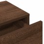 Estante de pared con cajones madera contrachapada roble marrón de , Estantes y estanterías - Ref: Foro24-859983, Precio: 57,6...