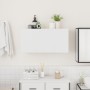 Mueble de pared de baño madera ingeniería blanco 80x25x40 cm by , bathroom vanities - Ref: Foro24-860085, Price: 64,96 €, Dis...
