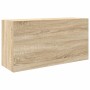 Mueble de pared baño madera ingeniería roble sonoma 80x25x40 cm by , bathroom vanities - Ref: Foro24-860087, Price: 62,97 €, ...