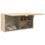 Mueble de pared baño madera ingeniería roble sonoma 80x25x40 cm by , bathroom vanities - Ref: Foro24-860087, Price: 62,97 €, ...