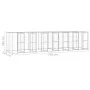 Perrera de exterior de acero galvanizado 16,94 m² de vidaXL, Casetas y cercados para perros - Ref: Foro24-3082287, Precio: 1,...