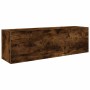 Mueble pared baño madera ingeniería roble ahumado 100x25x30cm by , bathroom vanities - Ref: Foro24-860098, Price: 55,53 €, Di...