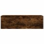 Mueble pared baño madera ingeniería roble ahumado 100x25x30cm by , bathroom vanities - Ref: Foro24-860098, Price: 55,53 €, Di...