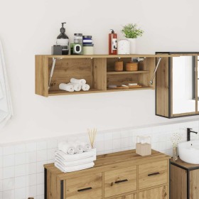 Mueble pared baño madera ingeniería roble artisan 100x25x30 cm von , Badezimmerwaschtische - Ref: Foro24-860102, Preis: 60,08...