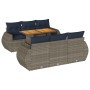Set de sofás de jardín 7 pzas con cojines ratán sintético gris by , Garden sets - Ref: Foro24-3327225, Price: 604,38 €, Disco...