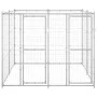 Perrera de exterior de acero galvanizado 4,84 m² de vidaXL, Casetas y cercados para perros - Ref: Foro24-3082282, Precio: 329...
