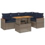 Set de muebles de jardín 6 pzas y cojines ratán sintético gris by , Garden sets - Ref: Foro24-3327491, Price: 477,88 €, Disco...