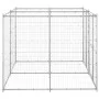 Perrera de exterior de acero galvanizado 4,84 m² de vidaXL, Casetas y cercados para perros - Ref: Foro24-3082282, Precio: 329...