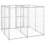 Perrera de exterior de acero galvanizado 4,84 m² de vidaXL, Casetas y cercados para perros - Ref: Foro24-3082282, Precio: 346...