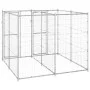 Perrera de exterior de acero galvanizado 4,84 m² de vidaXL, Casetas y cercados para perros - Ref: Foro24-3082282, Precio: 329...
