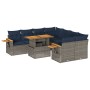 Set de sofás de jardín con cojines 9 pzas ratán sintético gris | Foro24.es | Tu tienda online para hogar, jardín y más Foro24.es