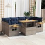 Set de sofás de jardín 7 pzas con cojines ratán sintético gris | Foro24.es | Tu tienda online para hogar, jardín y más Foro24.es