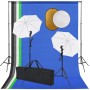 Kit estudio fotográfico lámparas, sombrillas, fondo y reflector von , Blitze und Studiobeleuchtung - Ref: Foro24-3067103, Pre...