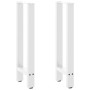Patas de mesa de centro acero blanco 2 uds 38x(72-73) cm by , Table legs - Ref: Foro24-4013297, Price: 69,38 €, Discount: %
