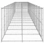 Outdoor galvanized steel dog kennel 29.04 m² by vidaXL, Dog kennels and fences - Ref: Foro24-3082292, Price: 1,00 €, Discount: %